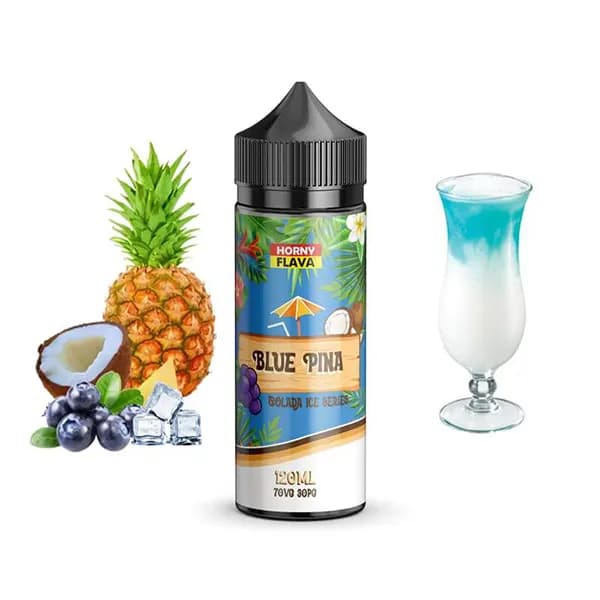 جویس 120 میل بلوبری پیناکولادا یخ هورنی فلاوا | HORNY BLUE PINA COLADA ICE JUICE