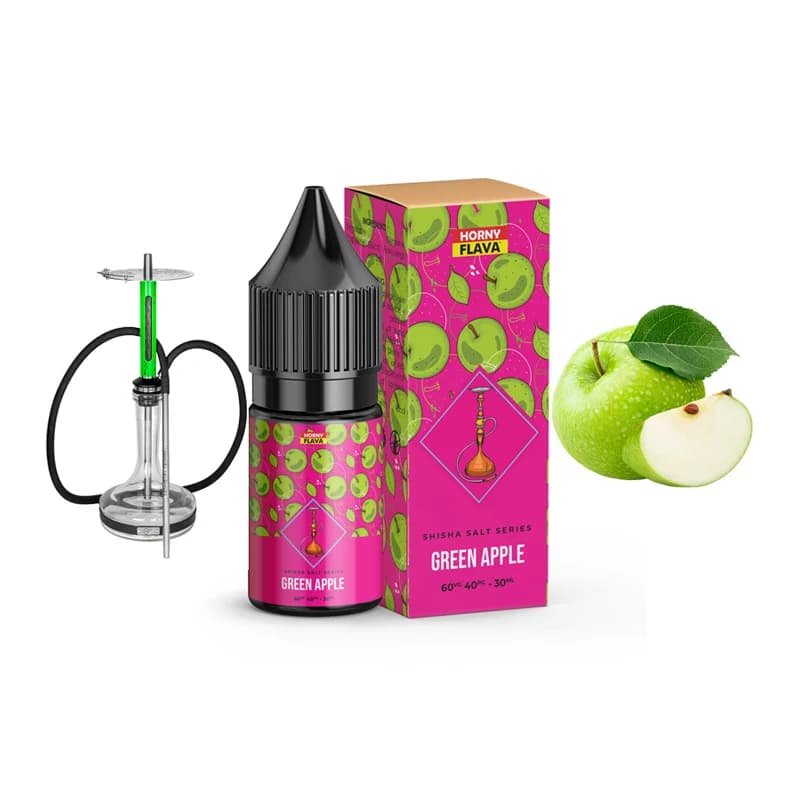 سالت هورنی قلیانی سیب سبز یخ | HORNY GREEN APPLE SHISHA SALT — تصویر ۲