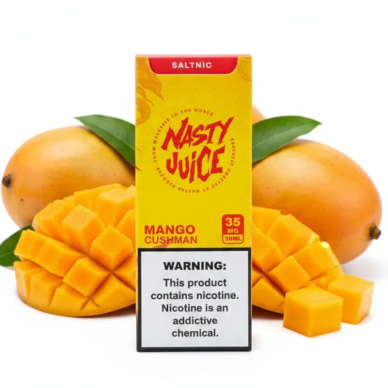 سالت نیکوتین انبه کاشمن نستی | Nasty Cushman Mango SaltNic