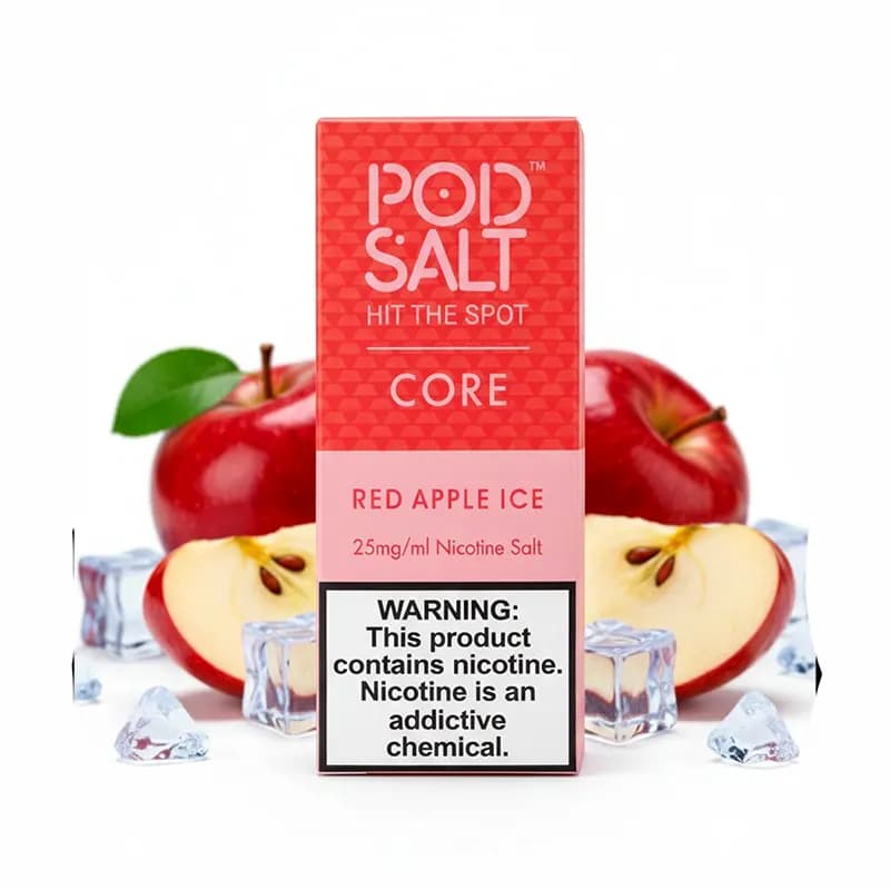 سالت سیب قرمز یخ پادسالت | PODSALT Red Apple Ice SaltNic
