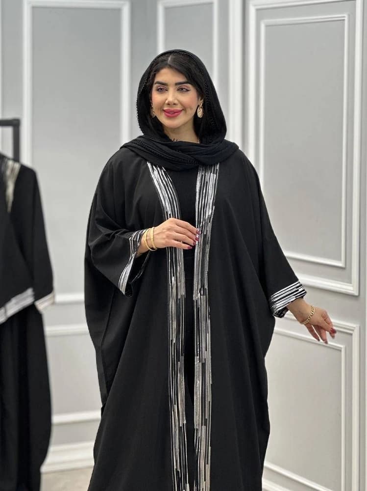 عبا زنانه جلو باز مدل حورا