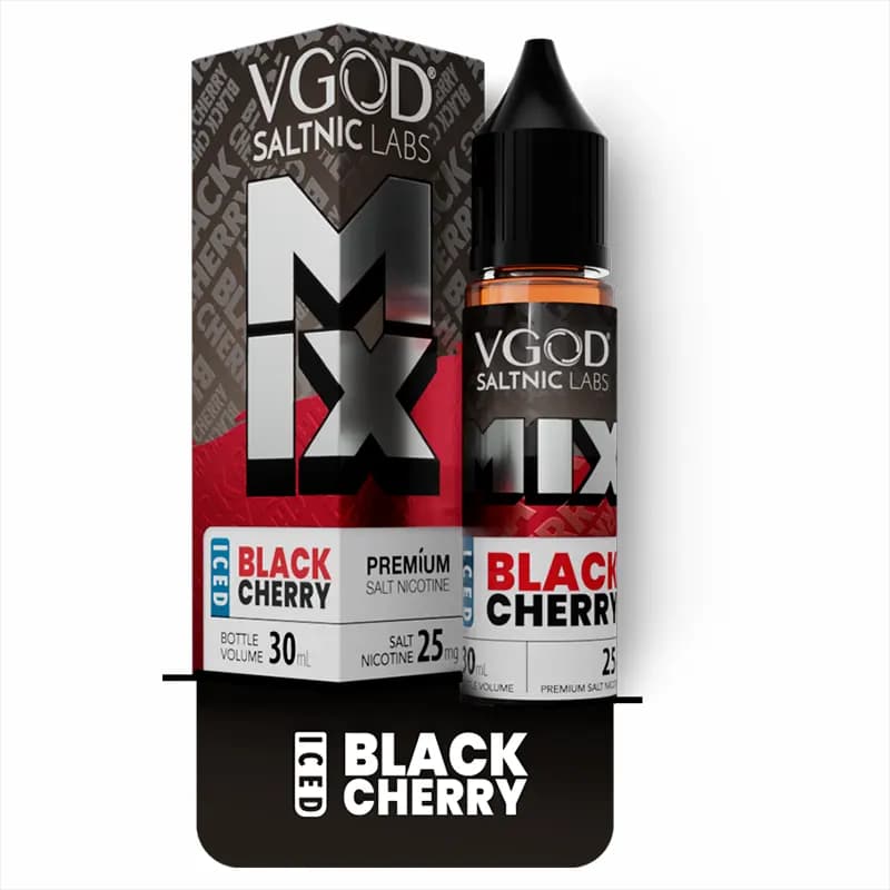 سالت نیکوتین میکس گیلاس سیاه یخ ویگاد | VGOD MIX ICED BLACK CHERRY SaltNic