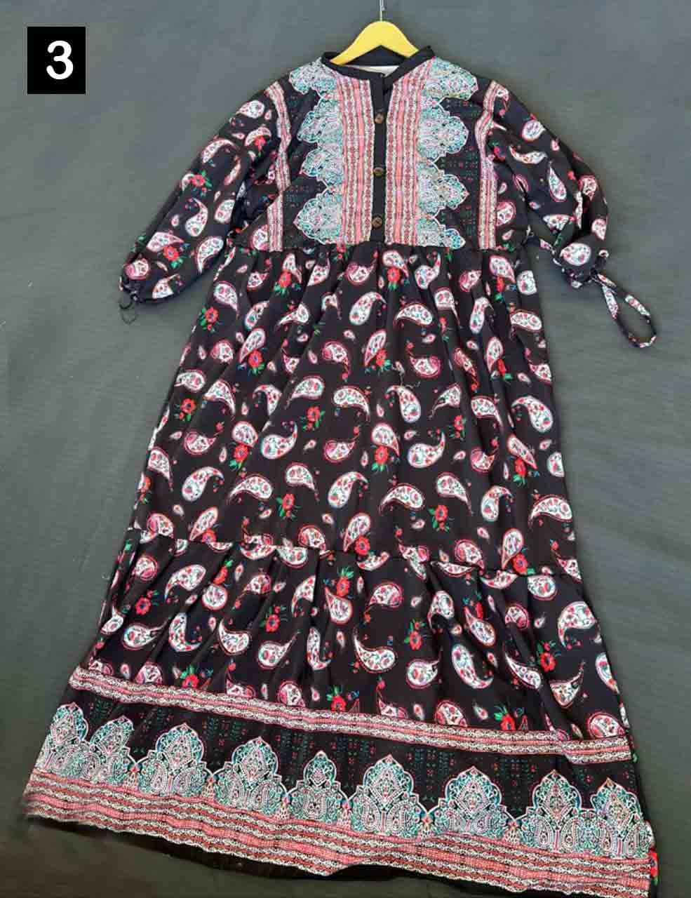 پیراهن ساحلی زنانه مدل ترمه_شیکان کده — تصویر ۴