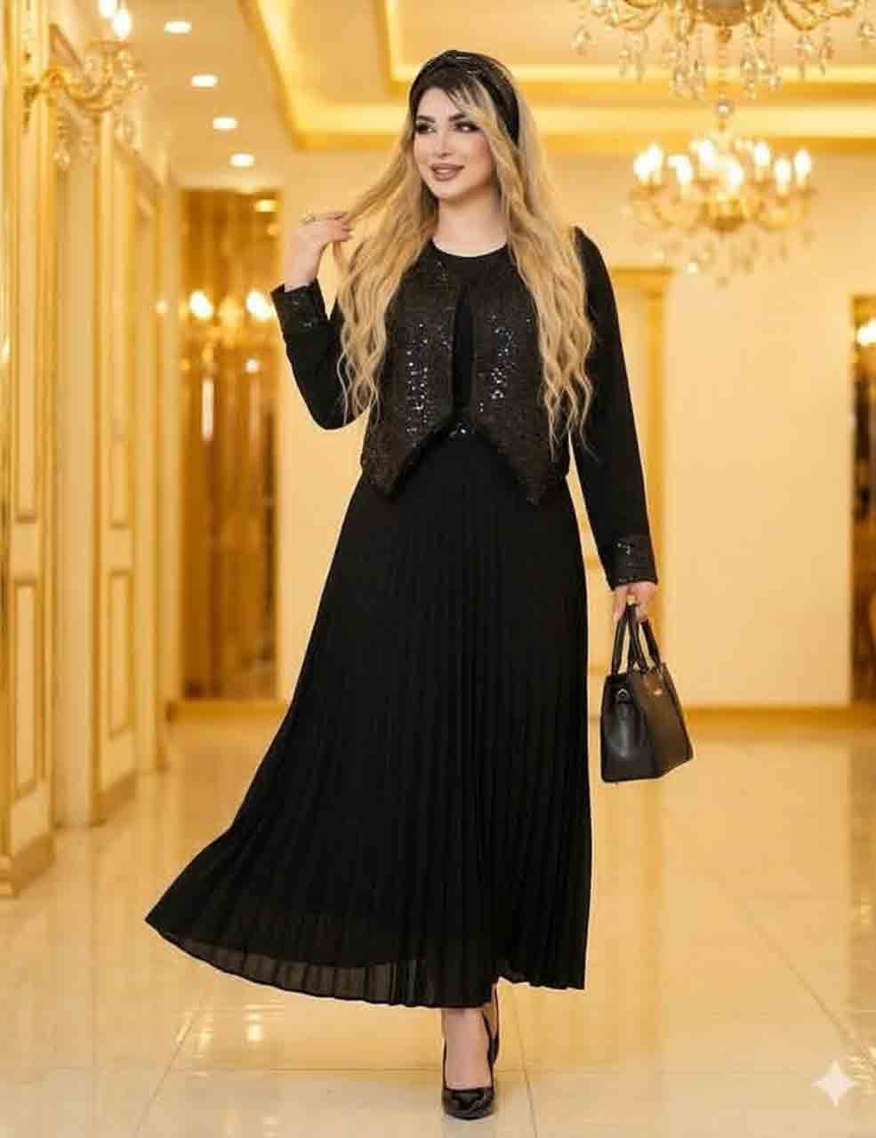 ست سه تیکه سارافون و جلیقه زنانه مدل پریسان_شیکان کده