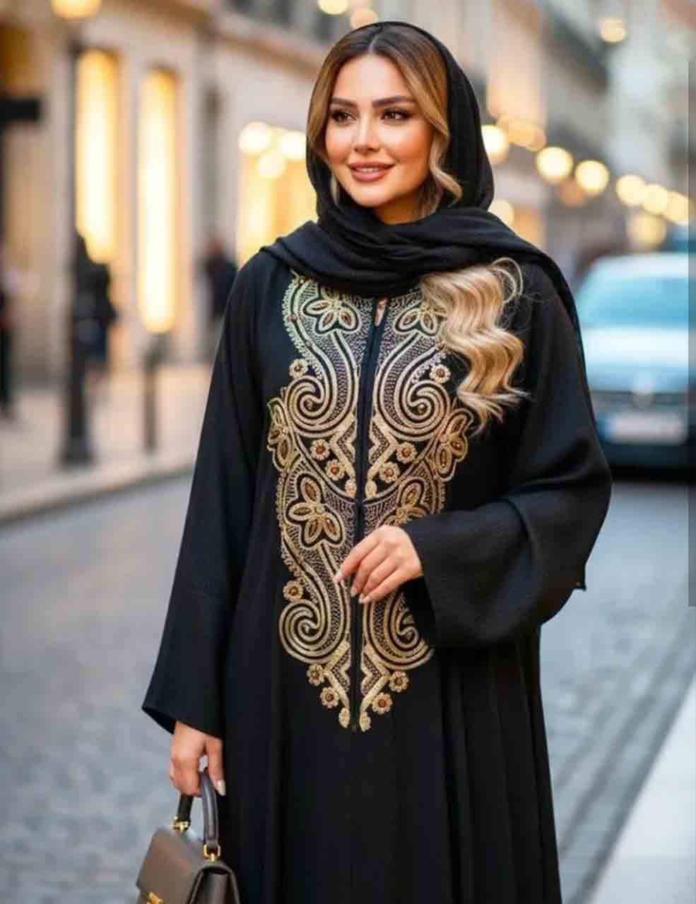 عبا زنانه مجلسی مدل شهرزاد_شیکان کده — تصویر ۳