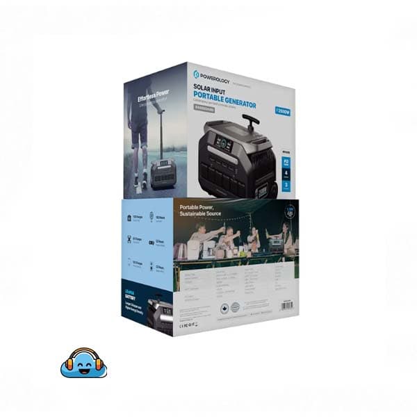 پاورژنراتور قابل حمل پاورولوژی مدل PPBCHA86 ظرفیت ۲۵۰۰ وات — تصویر ۵