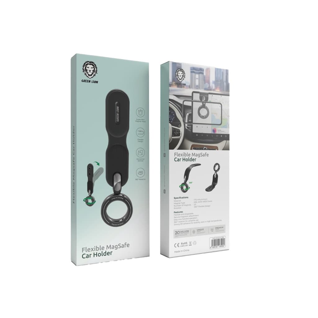 هولدر نگهدارنده مگ سیف دار خودرو گرین لاین مدل Green Lion Flexible MagSafe Car Holder — تصویر ۶