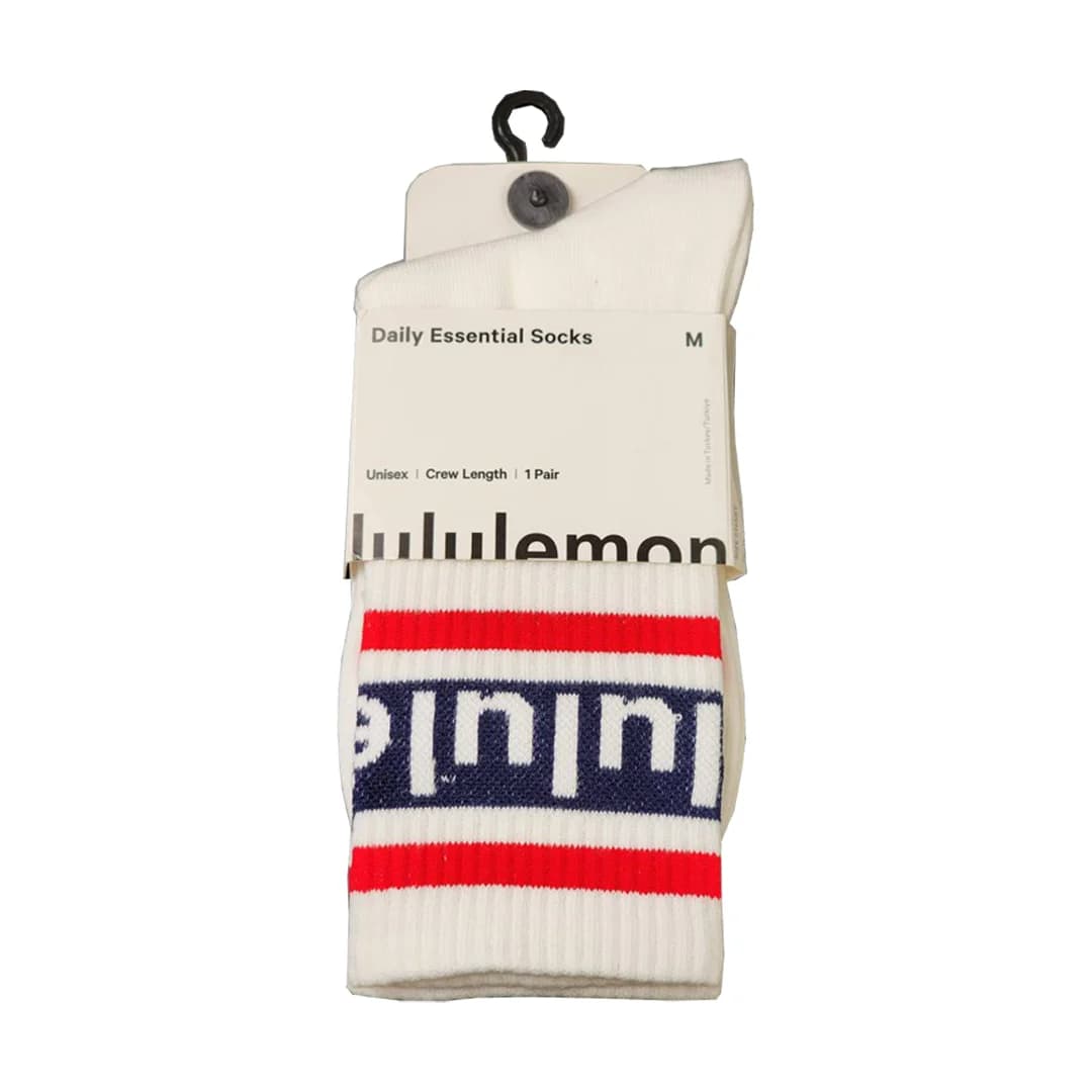 جوراب طرحدار لولولمون Unisex Daily Essential Socks — تصویر ۲