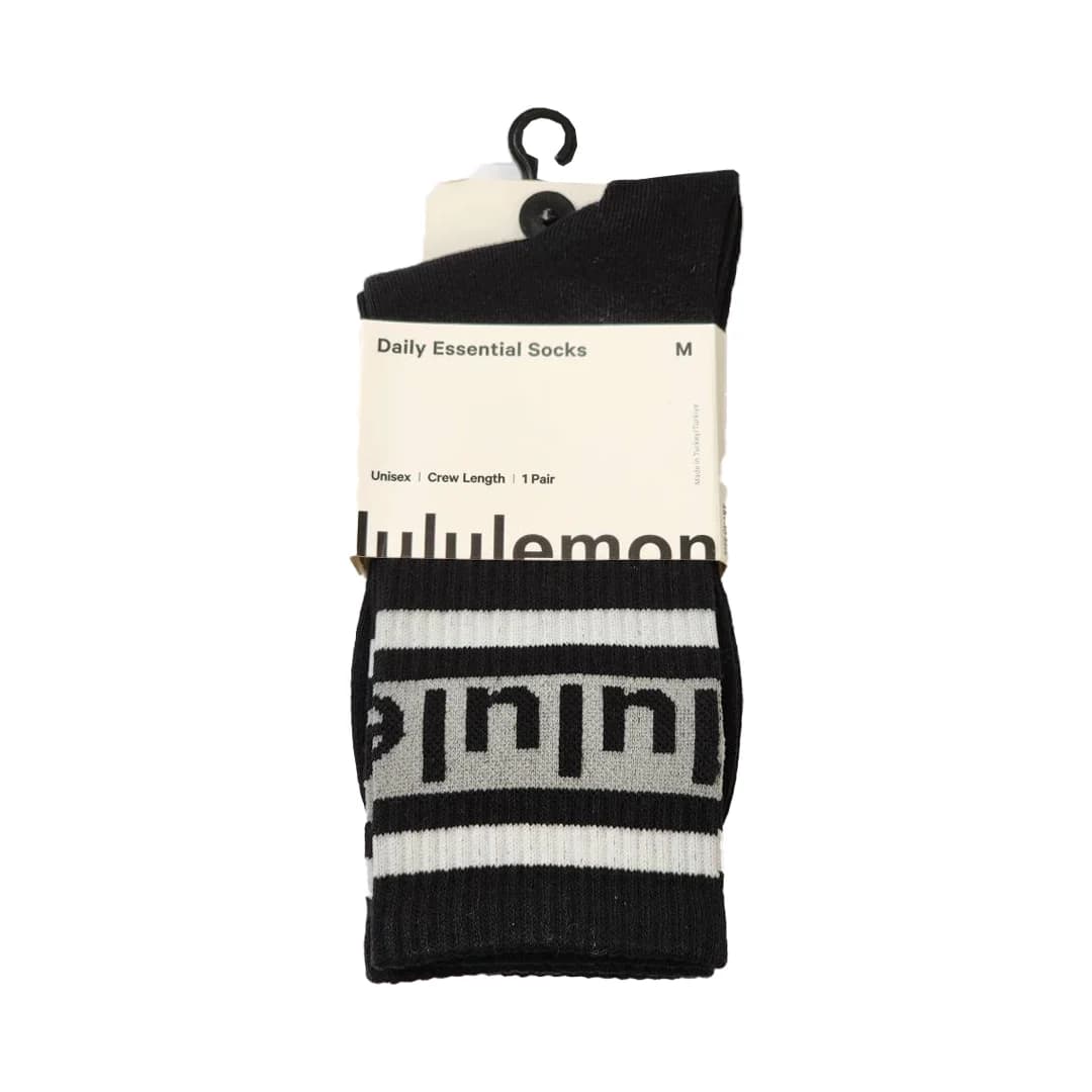 جوراب طرحدار لولولمون Unisex Daily Essential Socks — تصویر ۴