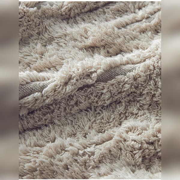 پادری حمام 80×50 سانتی متر انگلیش هوم مدل Tassel بژ — تصویر ۳