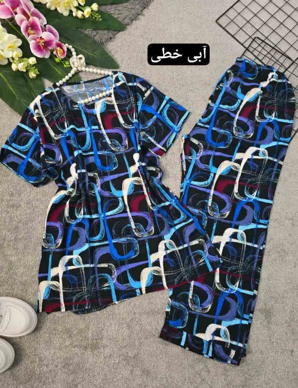 ست دو تیکه راحتی تیشرت و شلوار شبنم — تصویر ۳