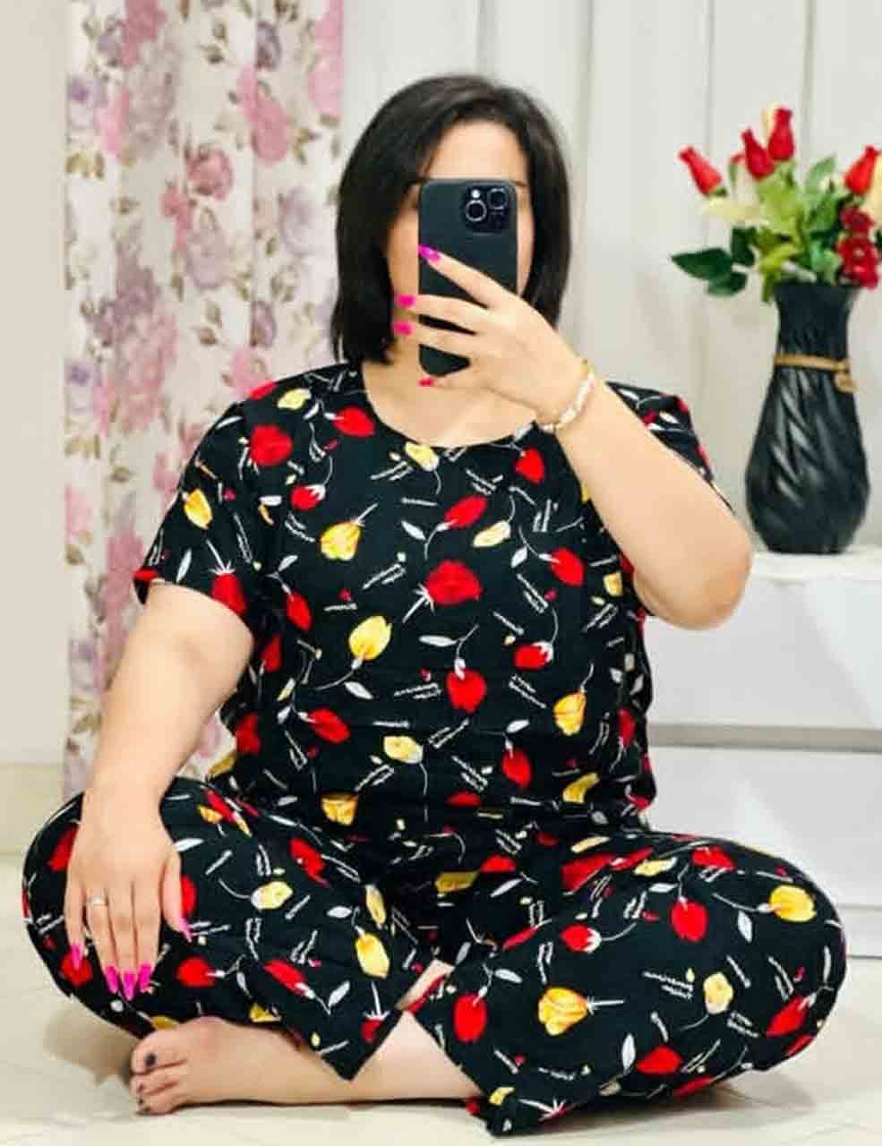 ست دو تیکه راحتی تیشرت و شلوار شبنم