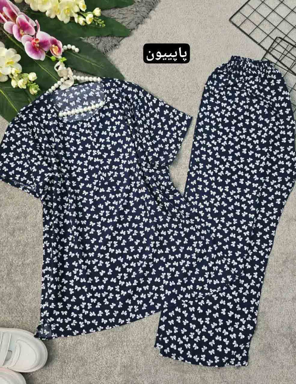 ست دو تیکه راحتی تیشرت و شلوار شبنم — تصویر ۴