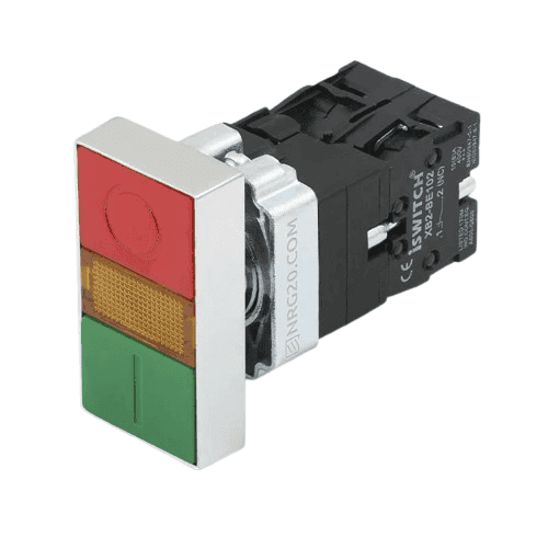کلید دوبل XB2-Bw8465 چراغدار