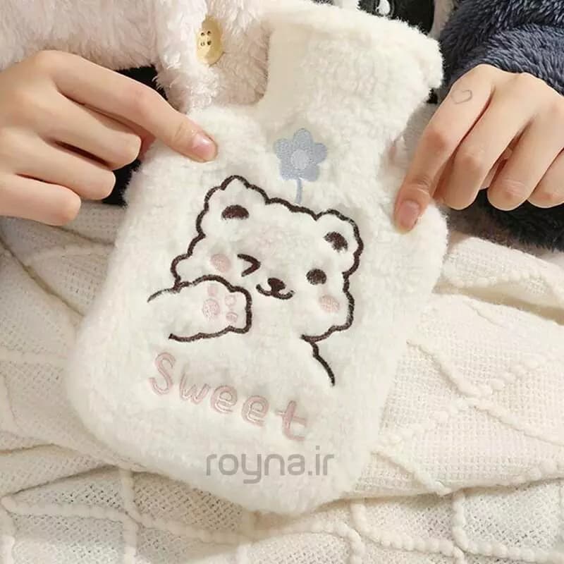 کیسه آب گرم فانتزی پشمی با رویه مخمل و نرم — تصویر ۴