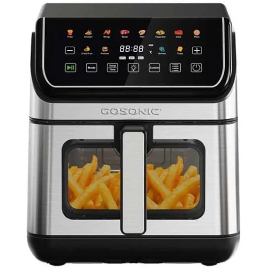 سرخ کن بدون روغن گوسونیک مدل Gosonic GAF-958 جنس اصلی دو المنت 8 لیتر با گارانتی