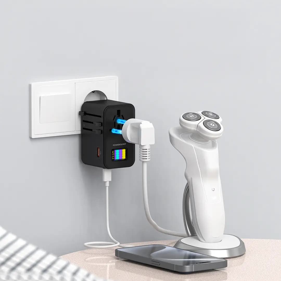شارژر جهانی پاورولوژی مدل GaN 75W Universal Charger – PWCUQC041 — تصویر ۴