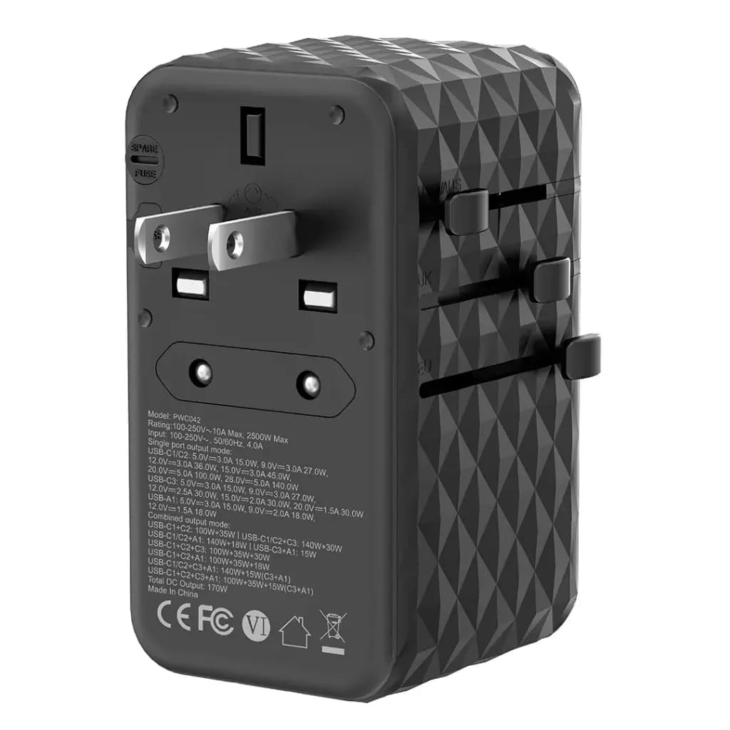 شارژر دیواری 170 وات پاورولوژی مدل Powerology Charger PWCUQC042 — تصویر ۴