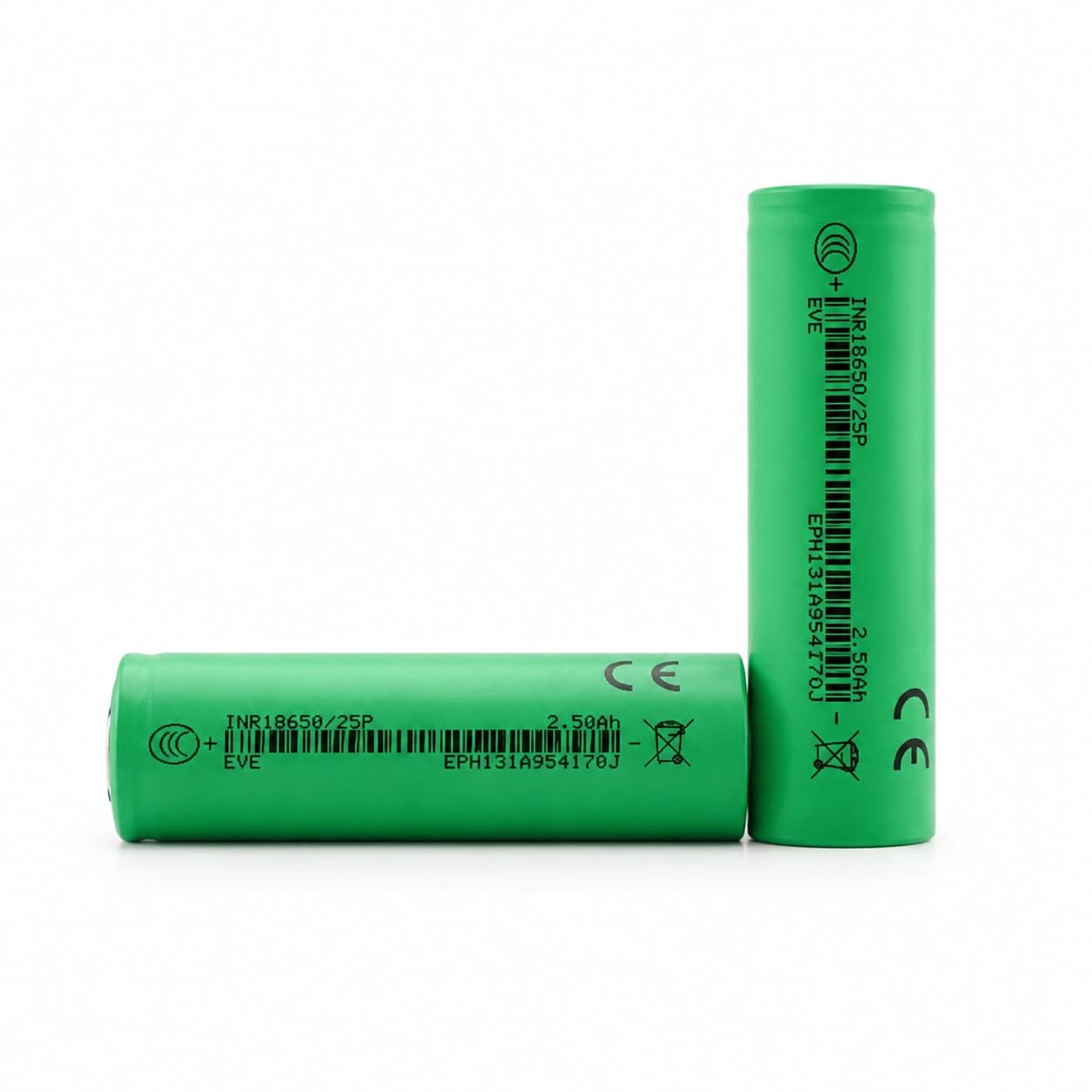 باتری لیتیوم یون EVE 2500mAh مدل 18650 های‌پاور 12C