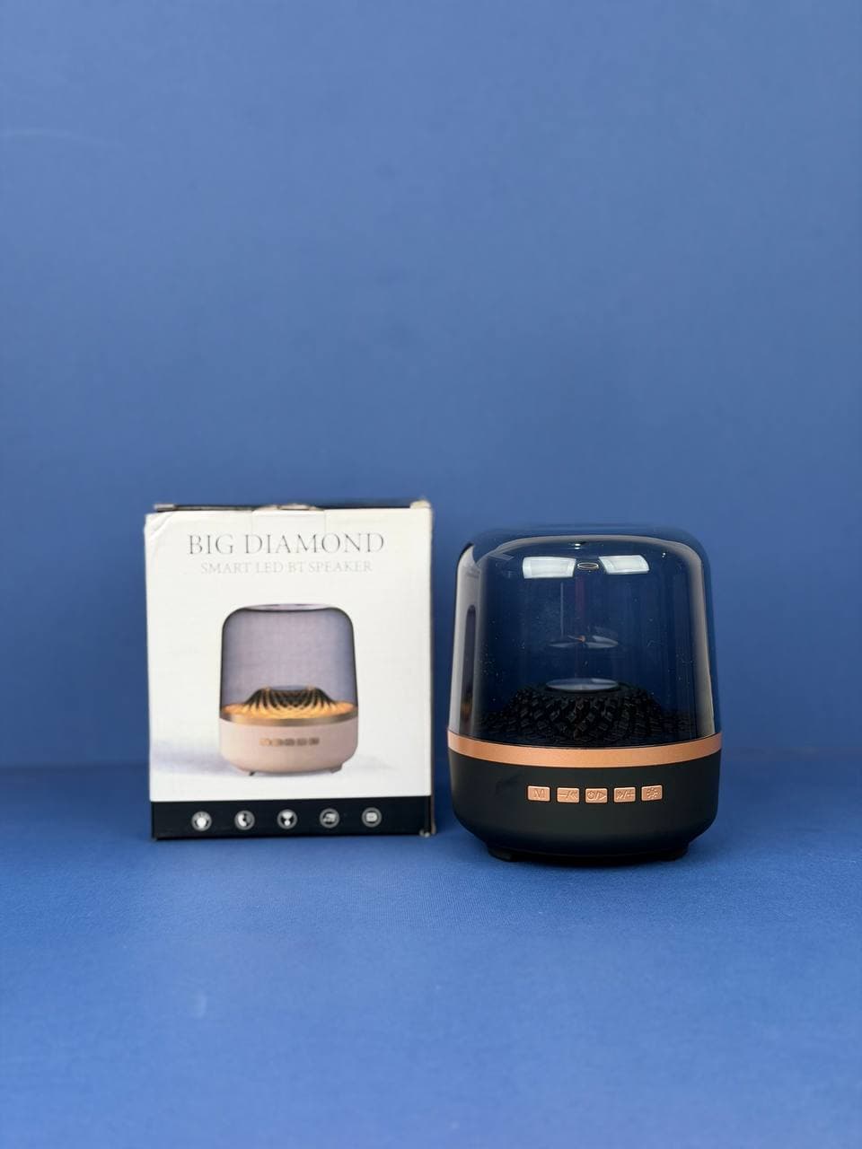 اسپیکر بلوتوثی چراغ دار مدل بیگ دایموند BIG DIAMOND با نور LED اورجینال — تصویر ۳