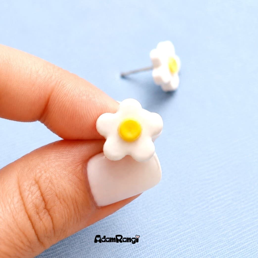 گوشواره بابونه – کد 02 — تصویر ۲
