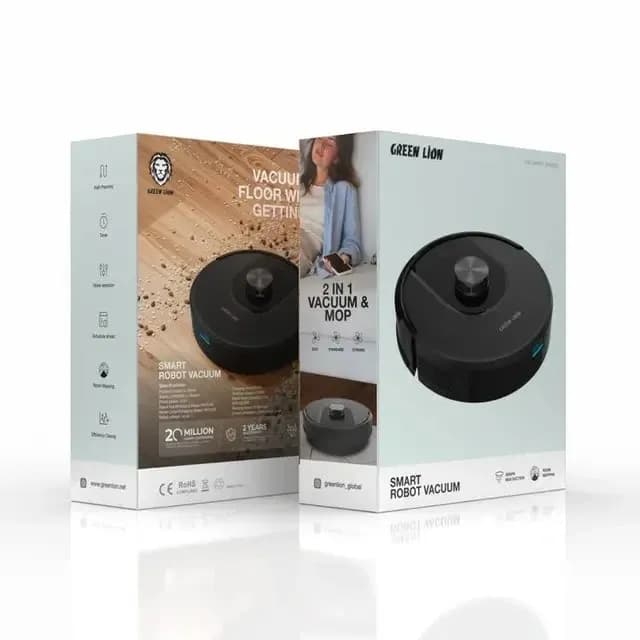 جاروبرقی رباتیک هوشمند گرین لاین Green Lion Smart Robot Vcuum Cleaner — تصویر ۹