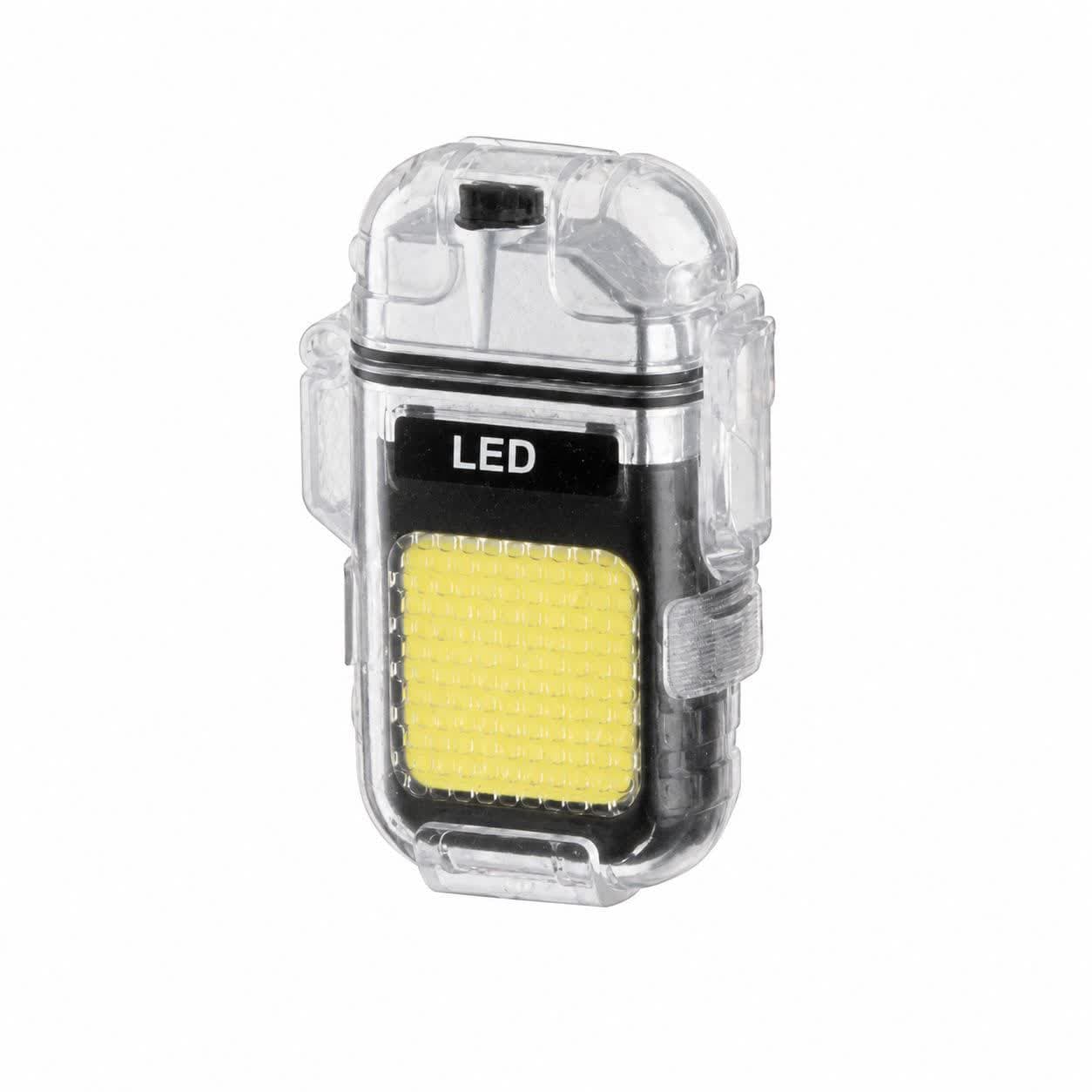 فندک شارژی پلاسما USB با چراغ COB LED | ضدباد | مدل Mini Outdoor