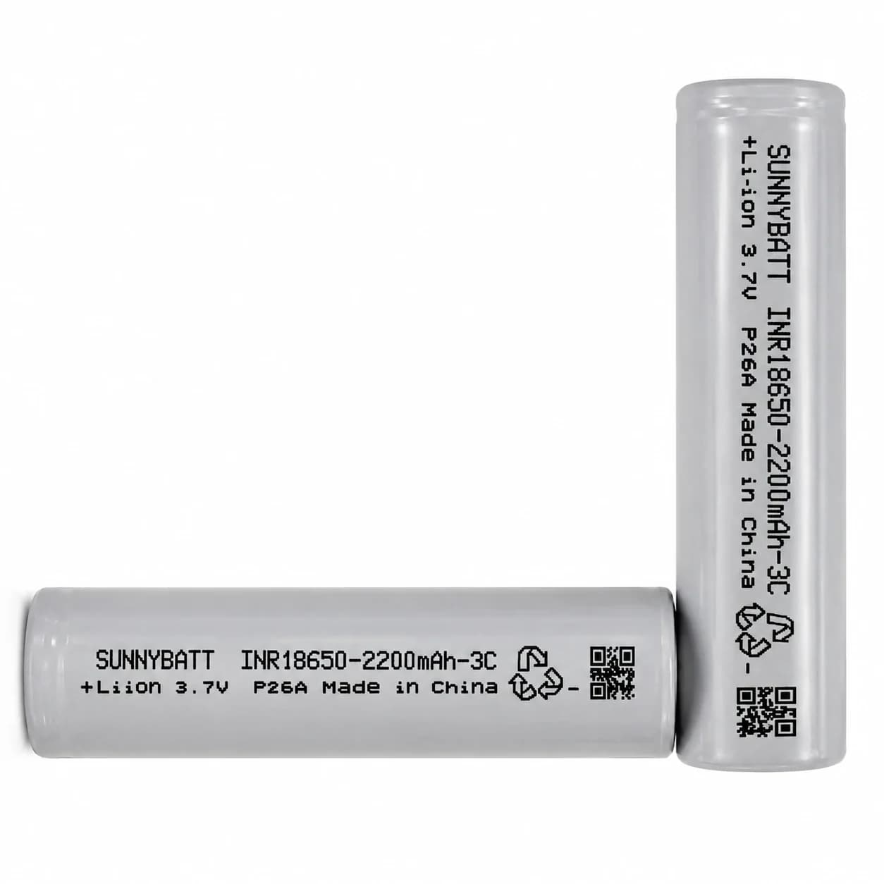 باتری لیتیوم یون سانی‌بت ۲۲۰۰ میلی‌آمپر 18650 مدل INR18650-2200mAh-3C