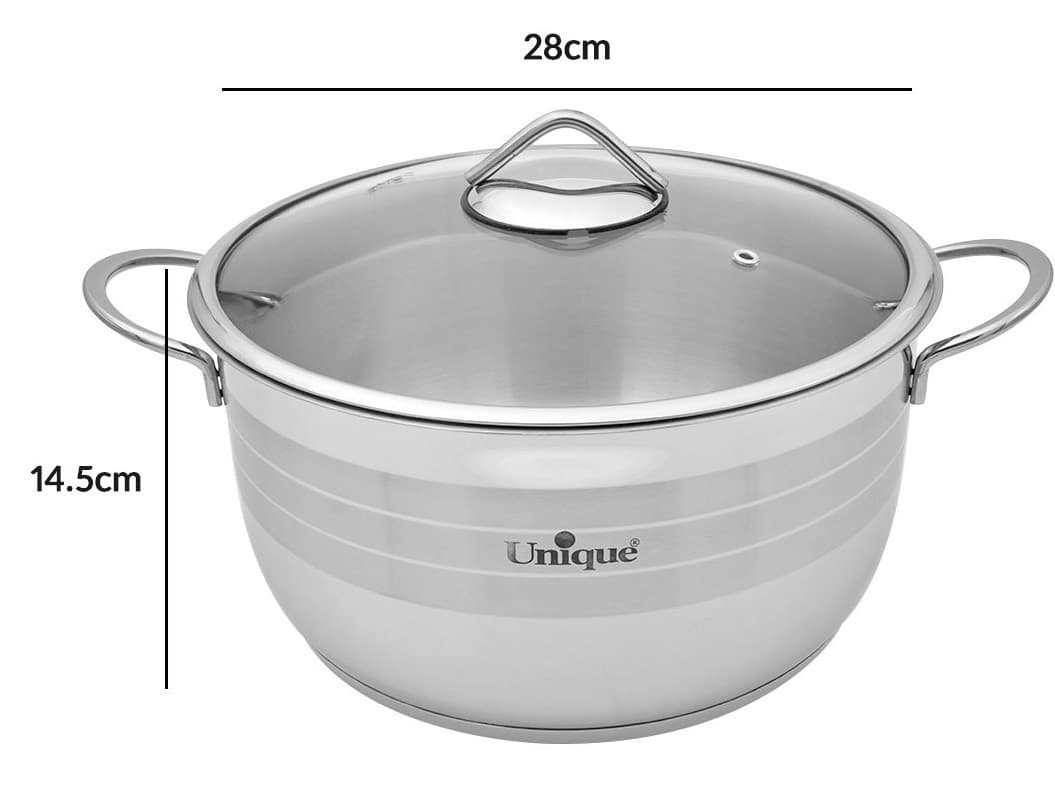 سرویس قابلمه ۸پارچه استیل یونیک کد UN-9900 — تصویر ۵