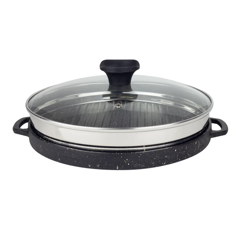 تابه گریل یونیک مدل گرد کد UN-6003 سایز 28