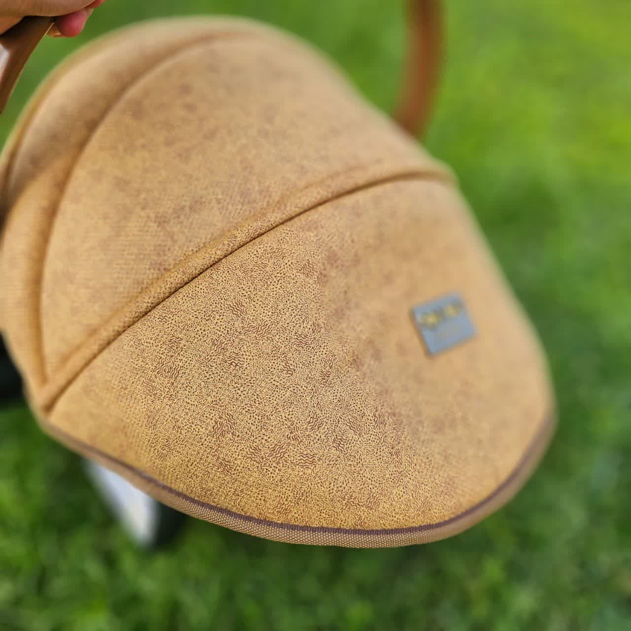 کریر تک مخمل Marco کرم تیره با اسکلت برنزی دلیجان — تصویر ۴