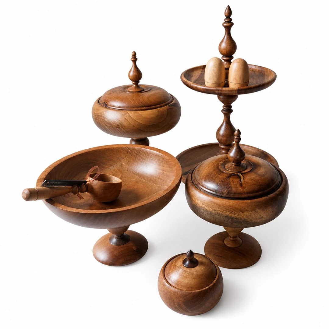 سرویس چوبی دست ساز مینی — تصویر ۲