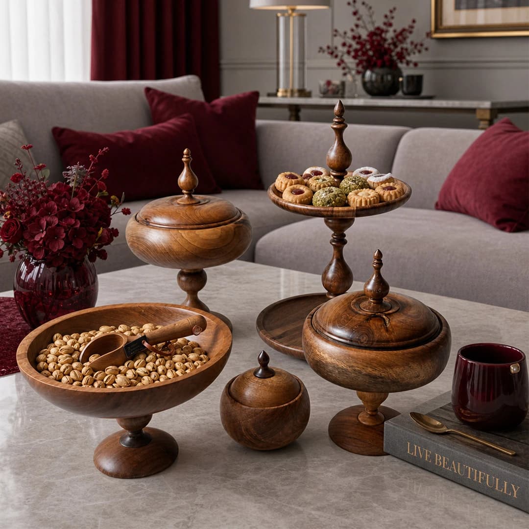 سرویس چوبی دست ساز مینی