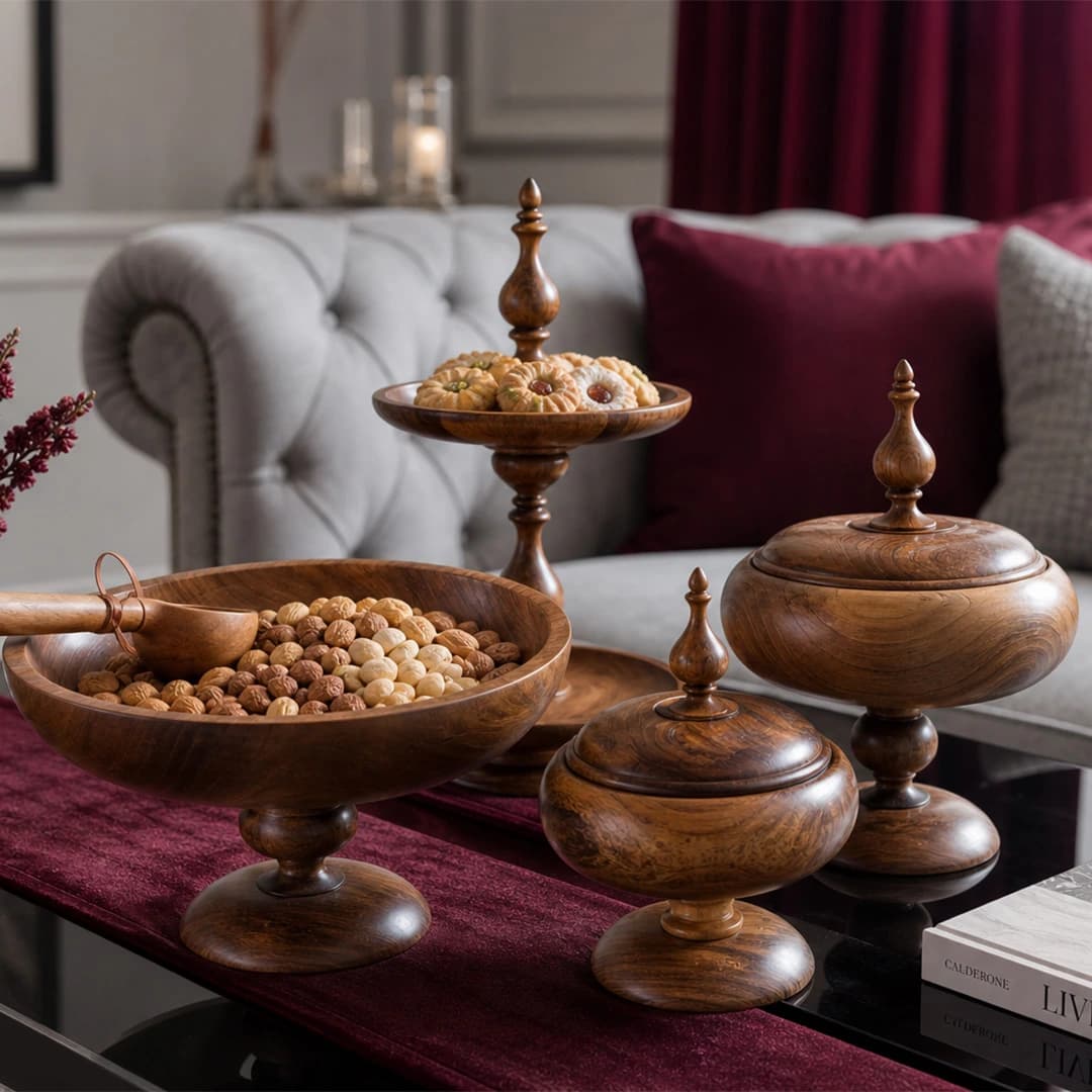 سرویس چوبی دست ساز مینی — تصویر ۳