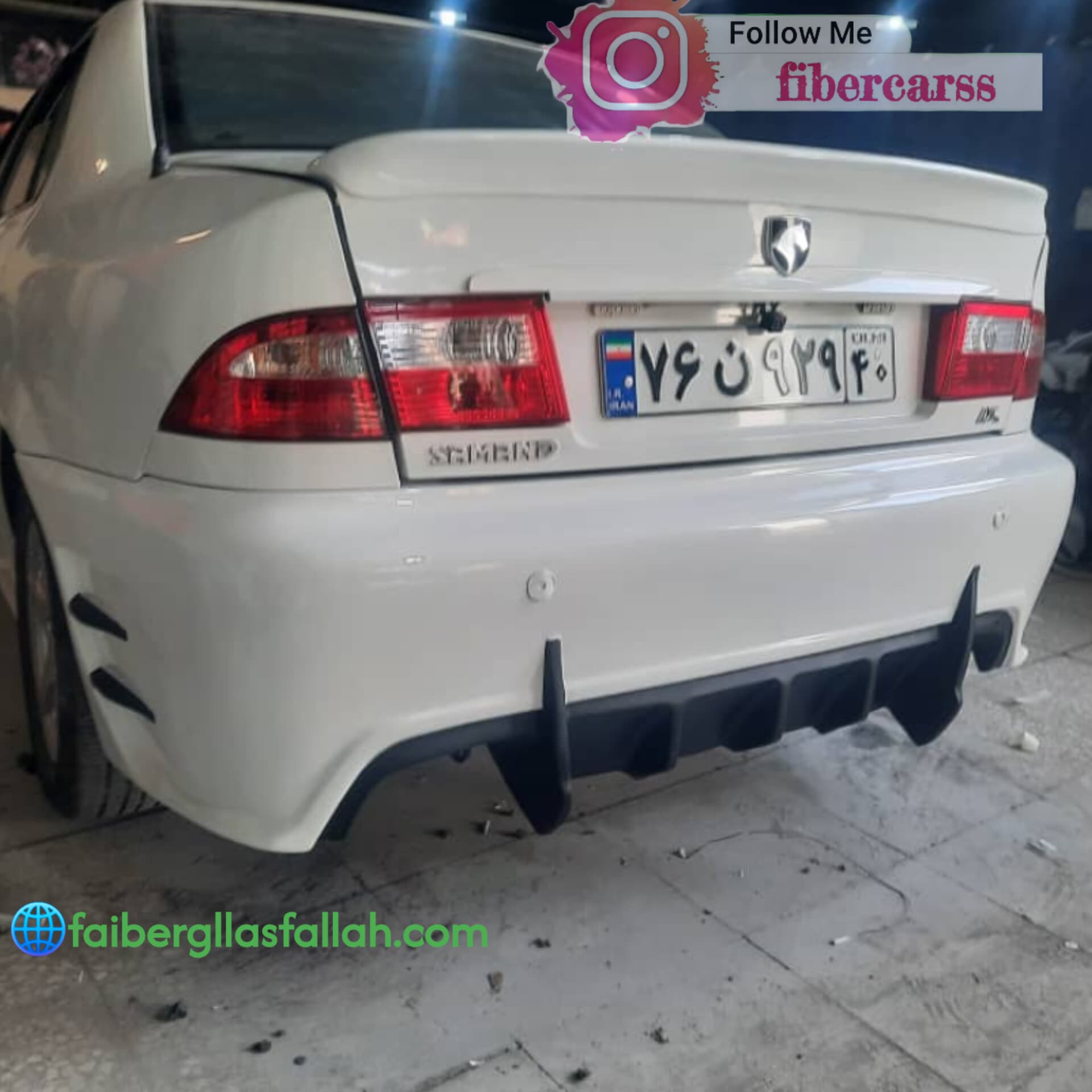سپر اسپرت سمند عقب رنگ ضخامت بالا