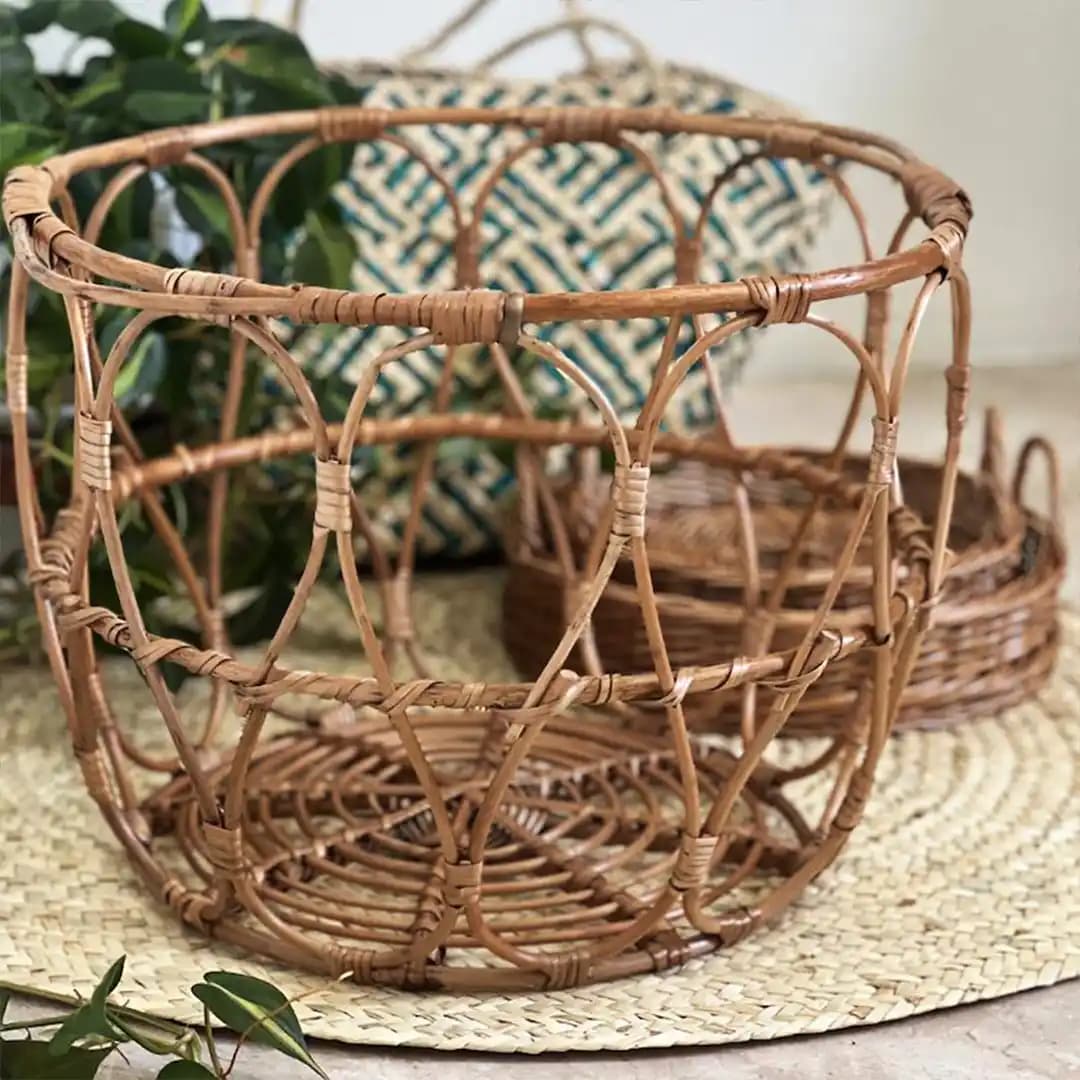 سبد کوسن حصیری طرح ایکیا — تصویر ۶