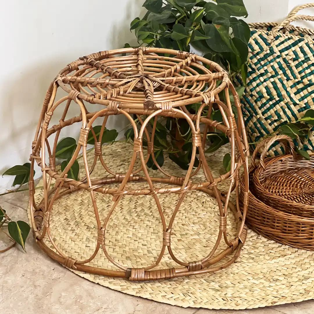 سبد کوسن حصیری طرح ایکیا — تصویر ۴