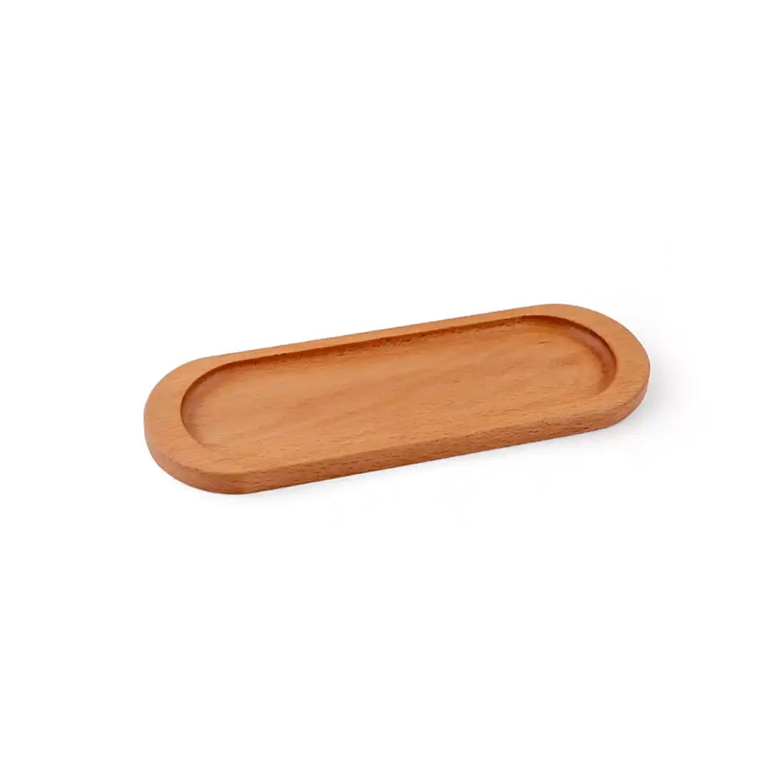 رولت خوری بیضی چوبی راش کد L290
