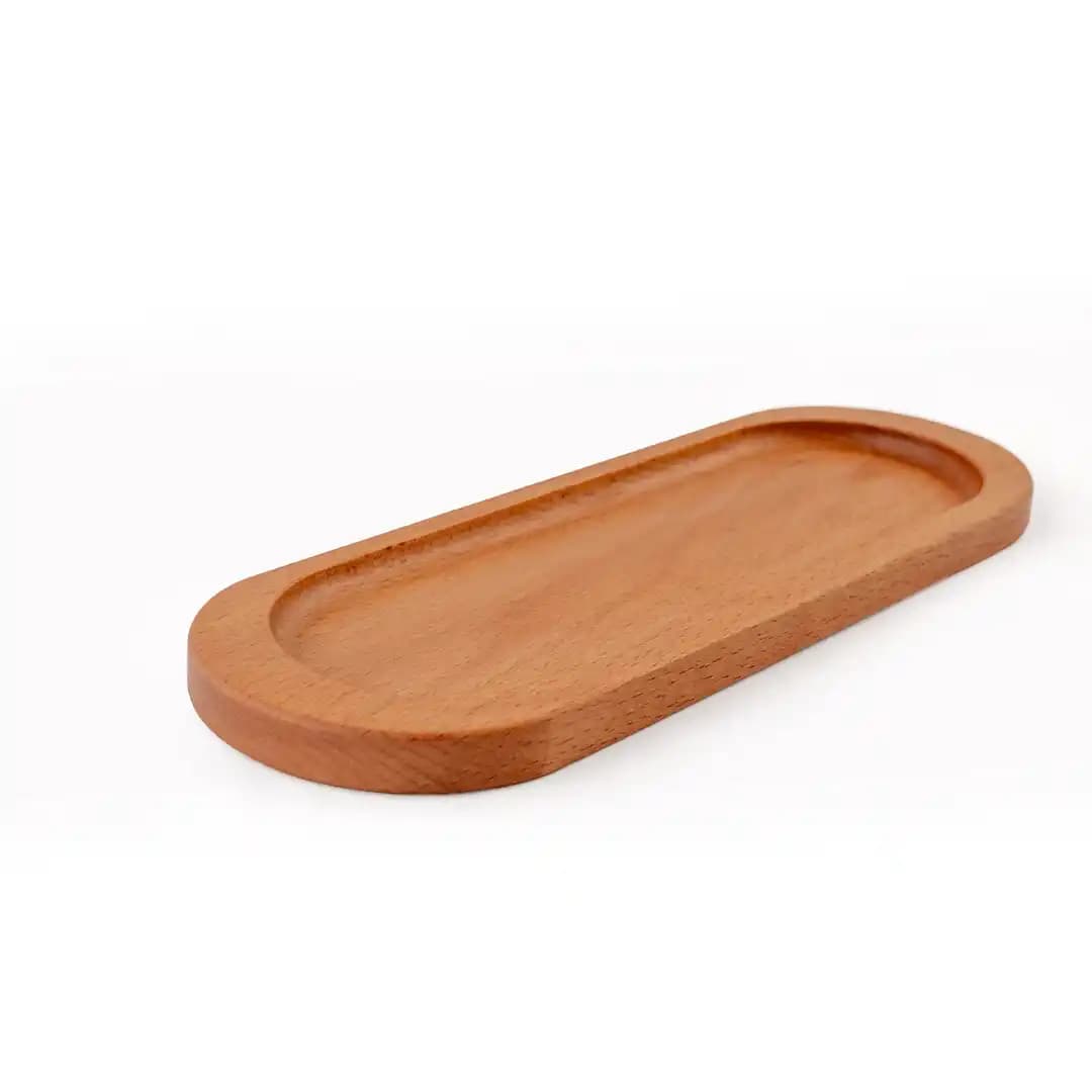 رولت خوری بیضی چوبی راش کد L290 — تصویر ۵