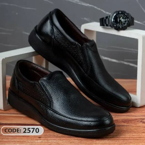 کفش بدون بند تمام مشکی(کد 2570)