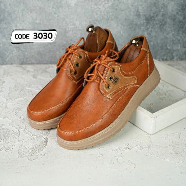 کفش بندی بغل طرح CAT عسلی زیره کرم(کد 3030) — تصویر ۳