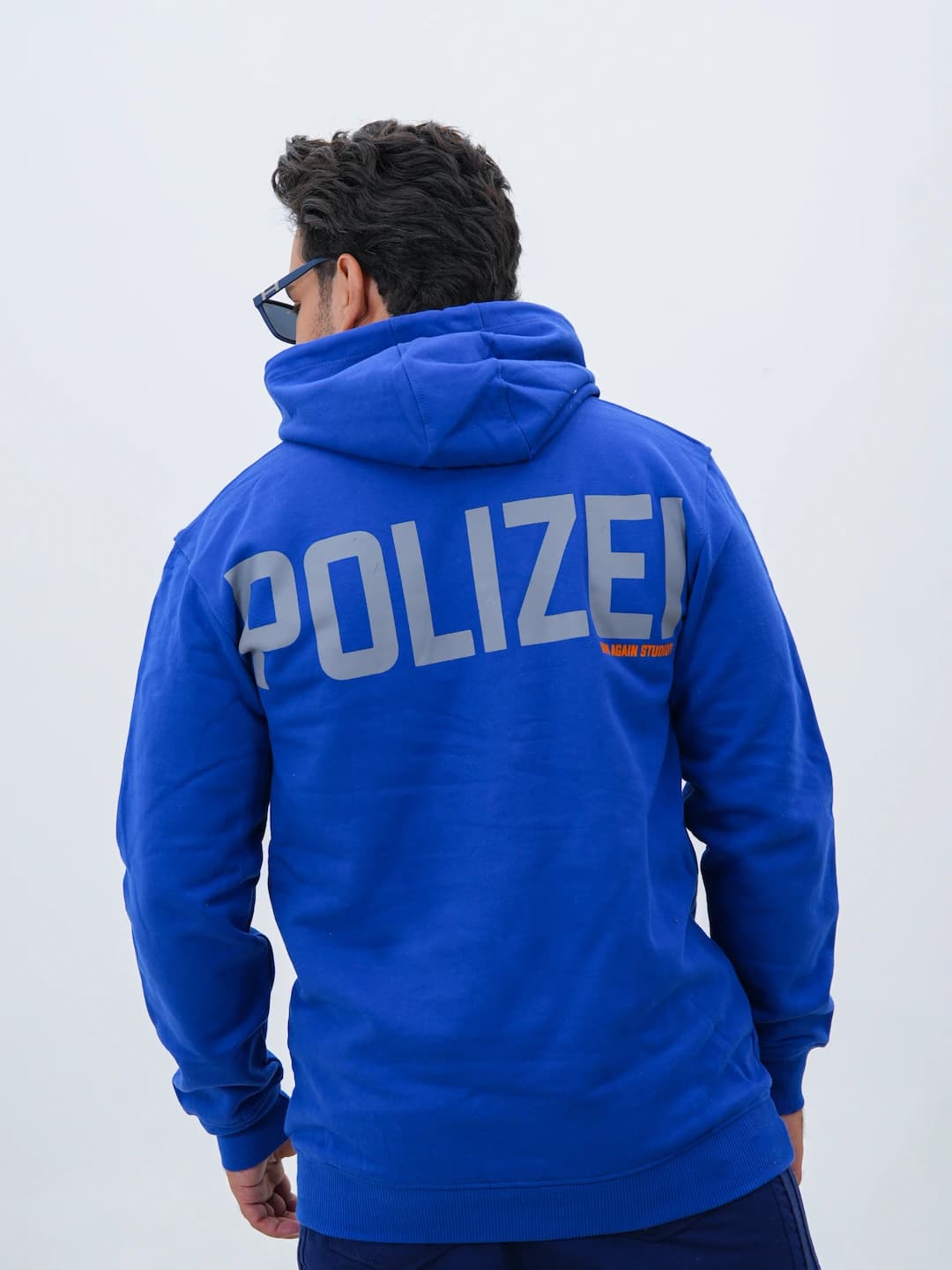 هودی مردانه پنبه سه نخ خار خورده POLIZEI کد 50225 D203 — تصویر ۸