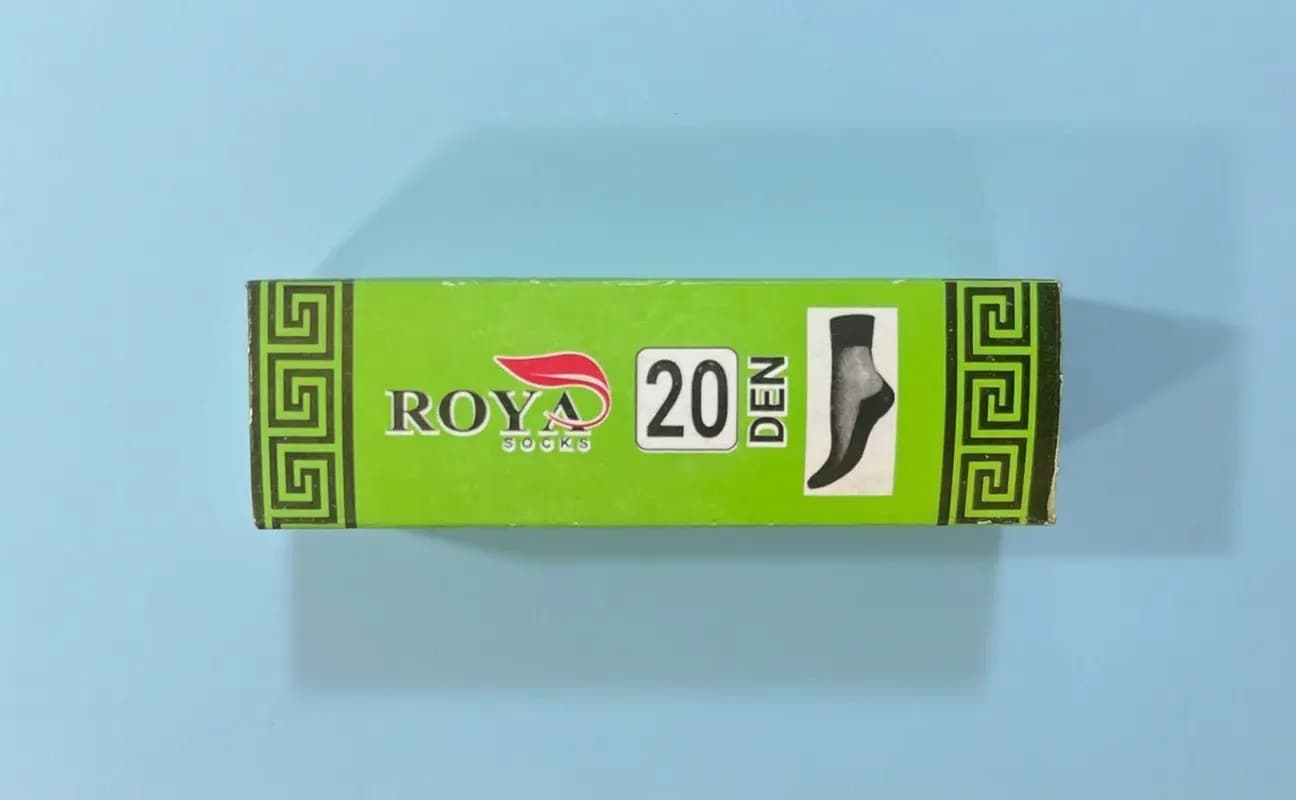 جوراب زنانه مشکی پارازین دو ربع 20 رویا (بسته 6 عددی)