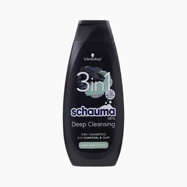 شامپو مردانه 3در1 شاوما مدل DEEP CLEANSING حجم 400 میل (اورجینال کردستان)