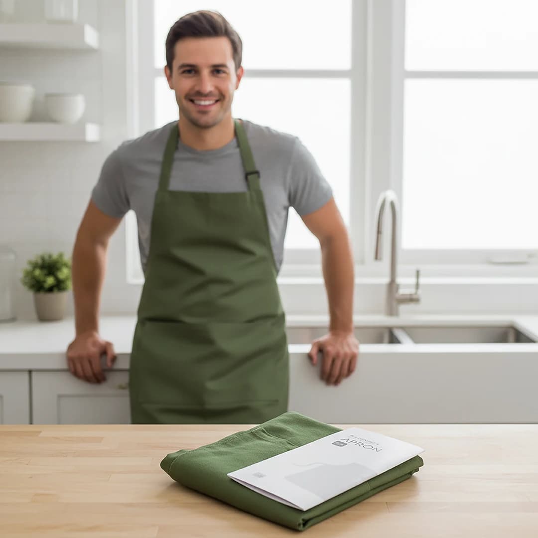پیشبند آشپزخانه سبز ضد آب برند هاهودا
