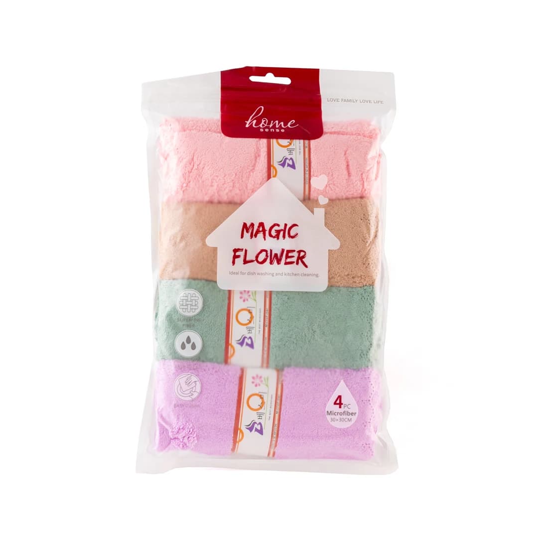 دستمال میکروفایبر Home Sense مدل Magic Flower