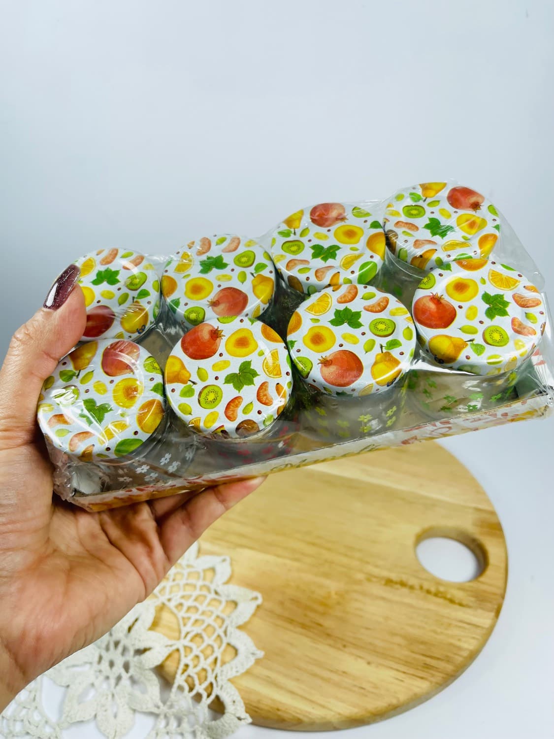 بانکه شیشه ای 6 عددی کوچک — تصویر ۲