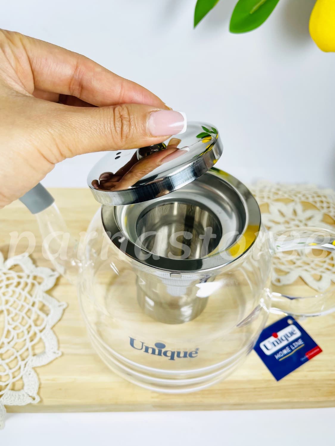 قوری پیرکس صافی دار 1000 میل یونیک — تصویر ۳
