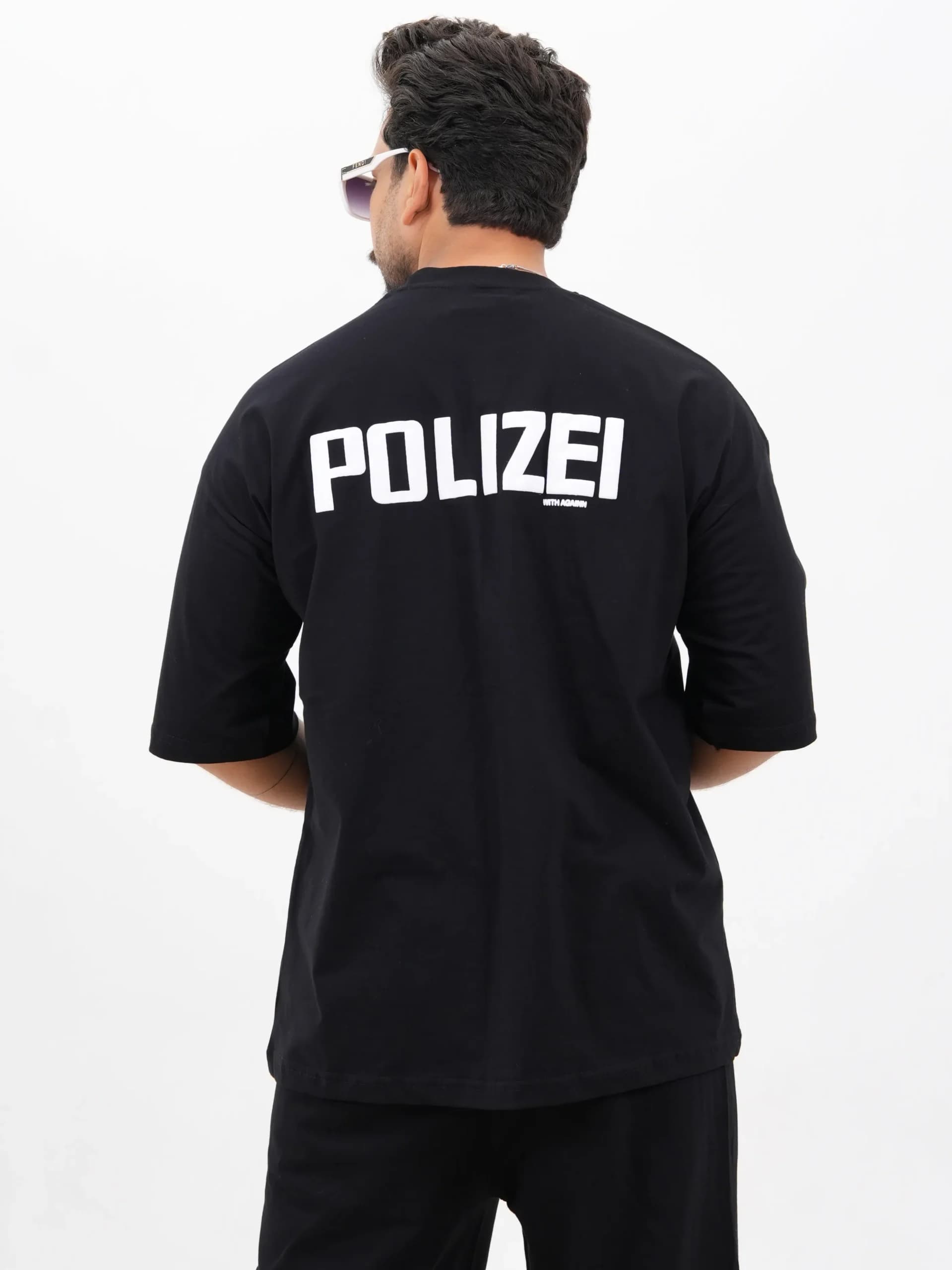 ست تیشرت و شلوار مردانه طرح POLIZEI کد 100149 F 101 — تصویر ۲