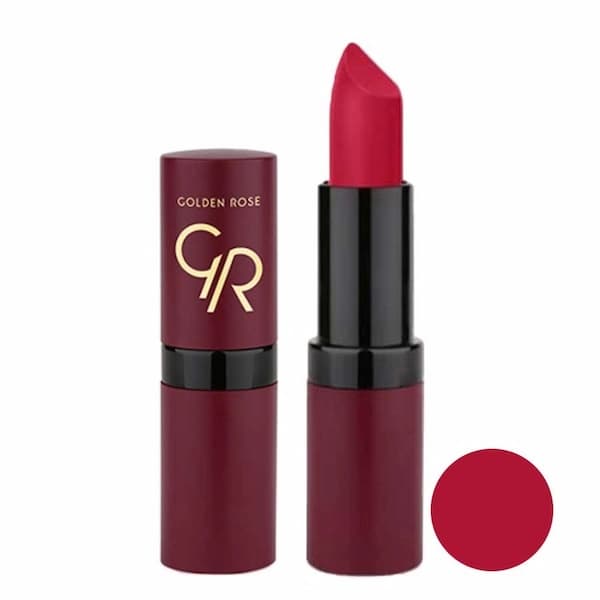 رژ لب جامد گلدن رز مدل Velvet Matte کد 18